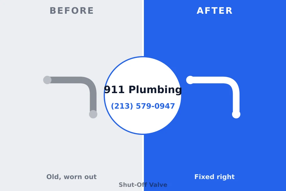 Before and after: plumbing repair Perryville, AR
